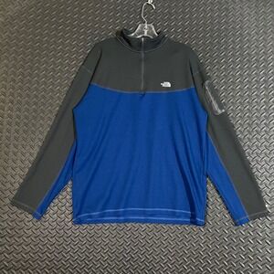 The‎ North Face Flight Series Quarter Zip Pullover Mens XL Grey Blue VaporWick